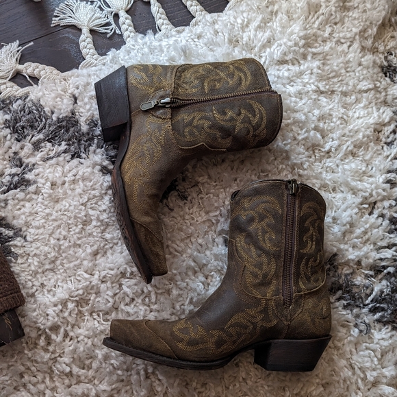 NWT Caborca women's cowboy boots booties size 6 Made in Mexico - Picture 8 of 11